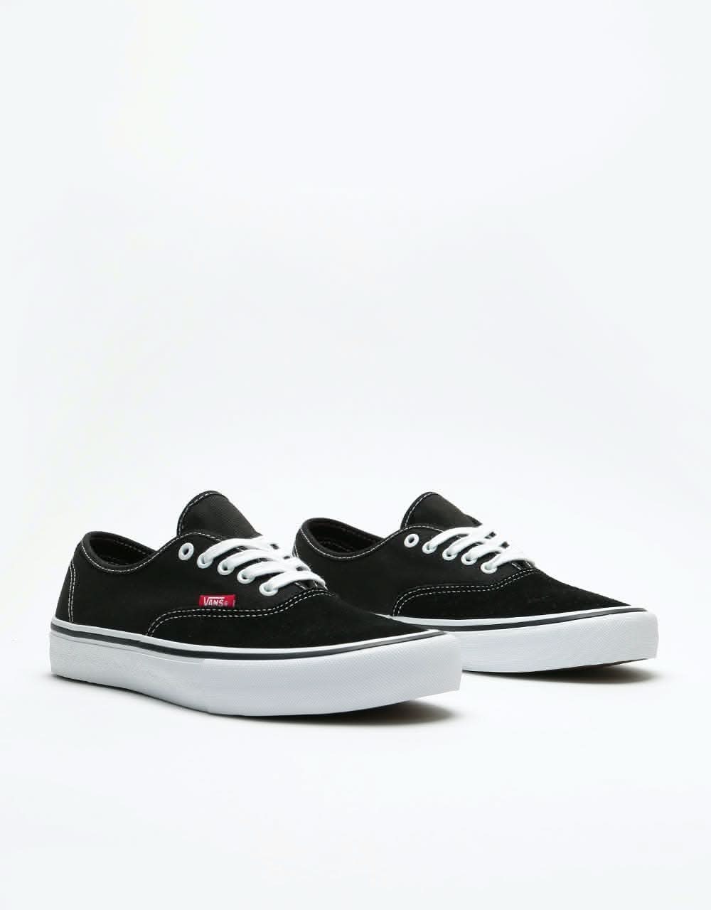 Vans Authentic Pro Skate Shoes Black True White