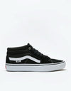 Vans Sk8-Mid Pro Skate Shoes - Black/White