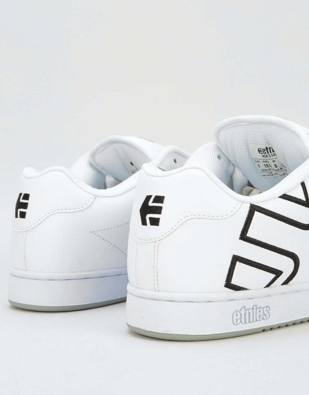 Etnies Fader Skate Shoes - White/Silver