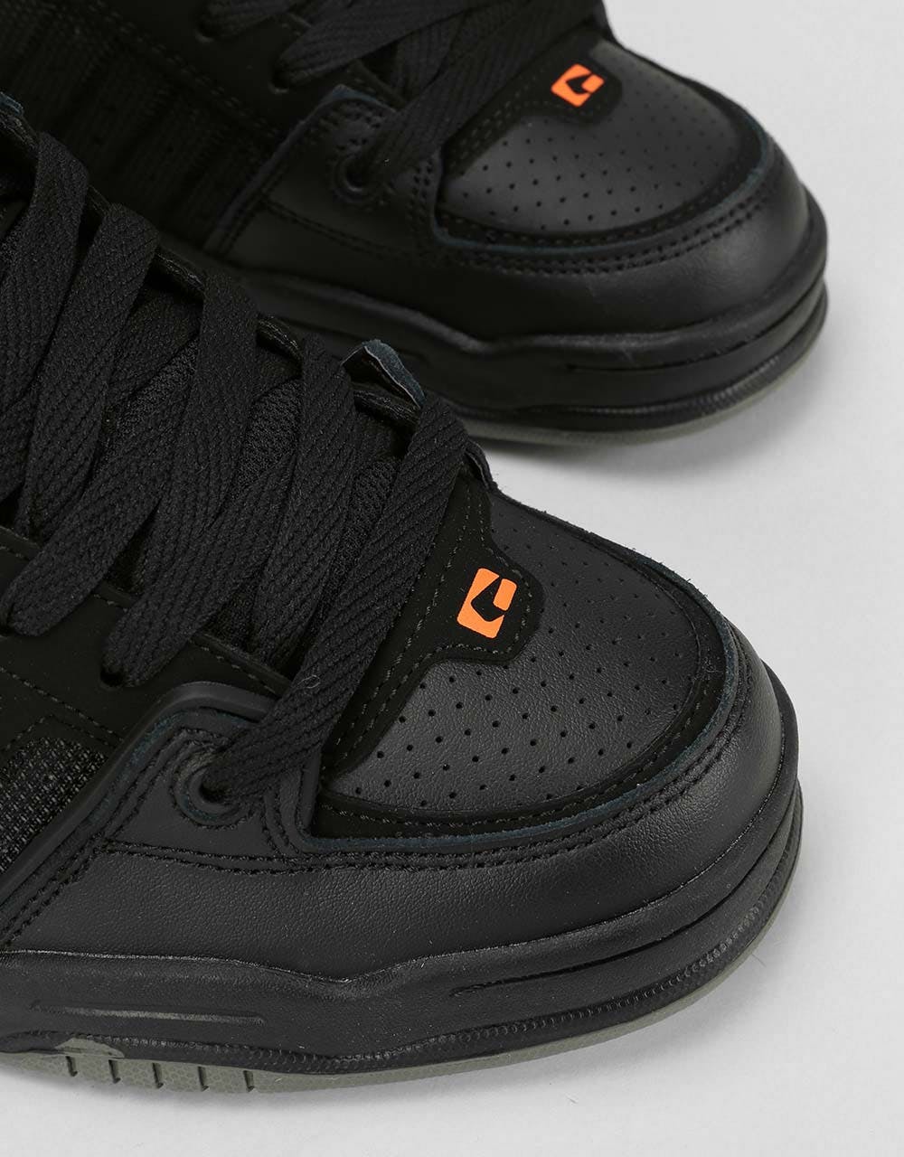 Globe Fusion Skate Shoes - Black/Black/Orange
