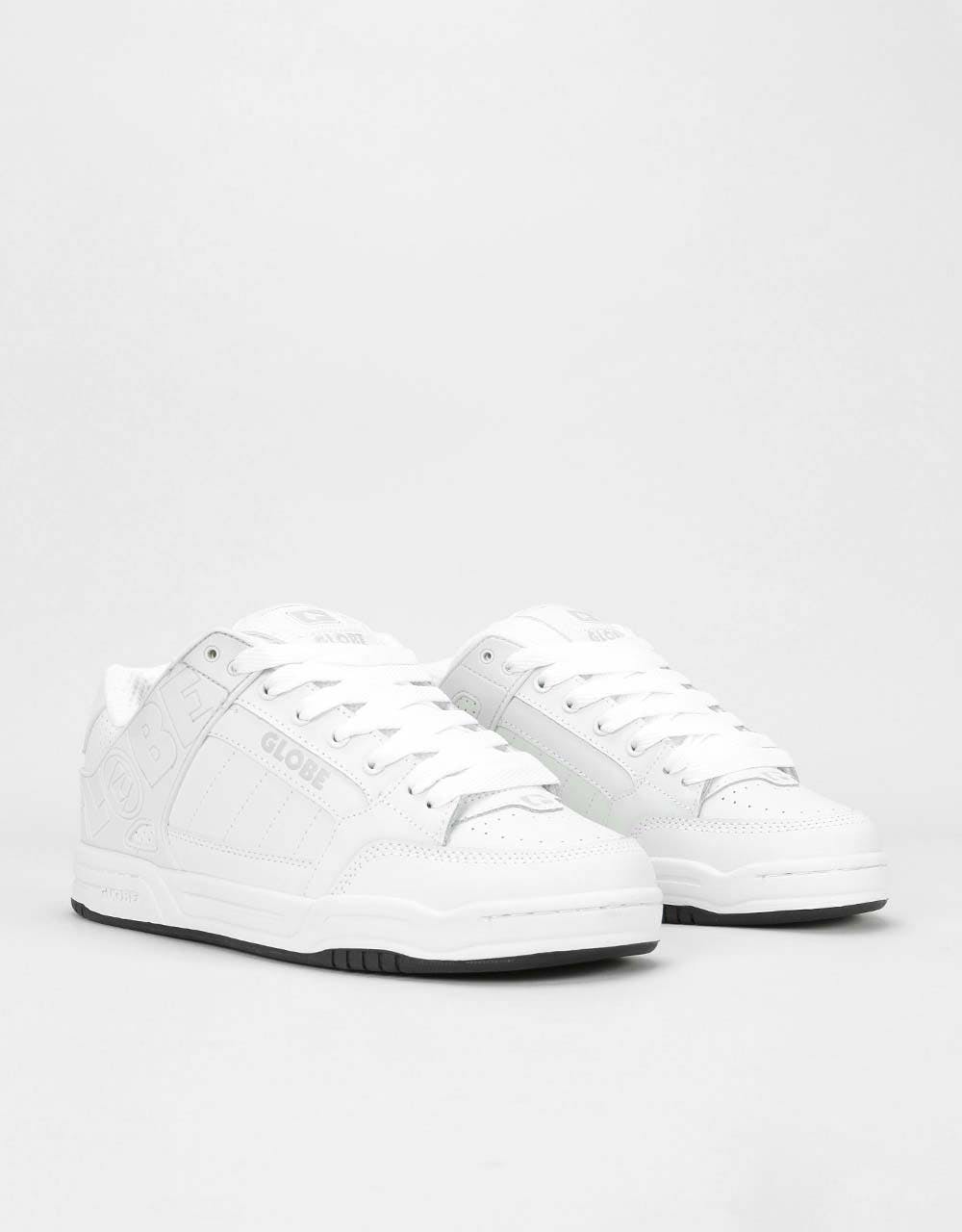Globe Tilt Skate Shoes - White/White