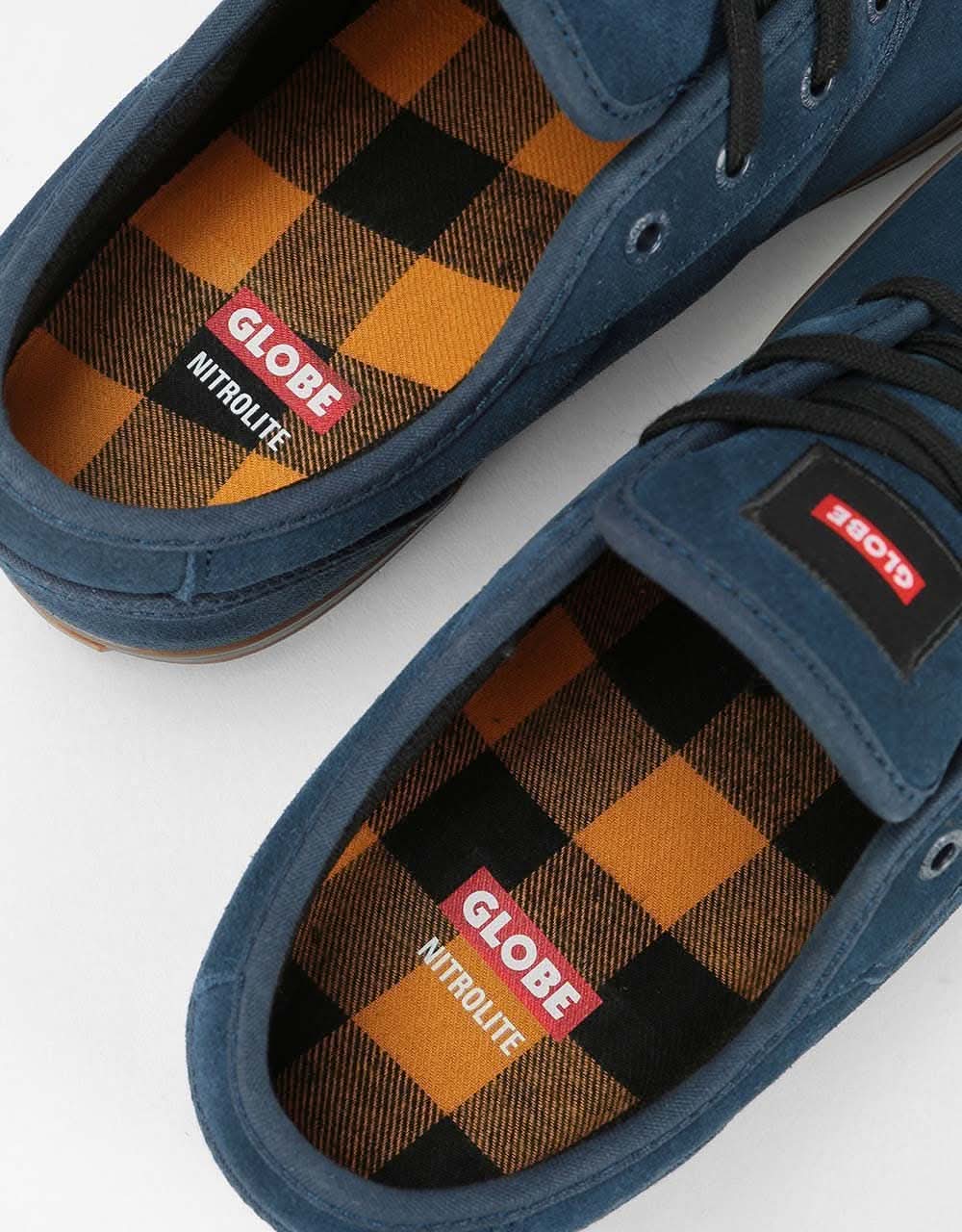 Globe Motley Skate Shoes - Indigo/Gum