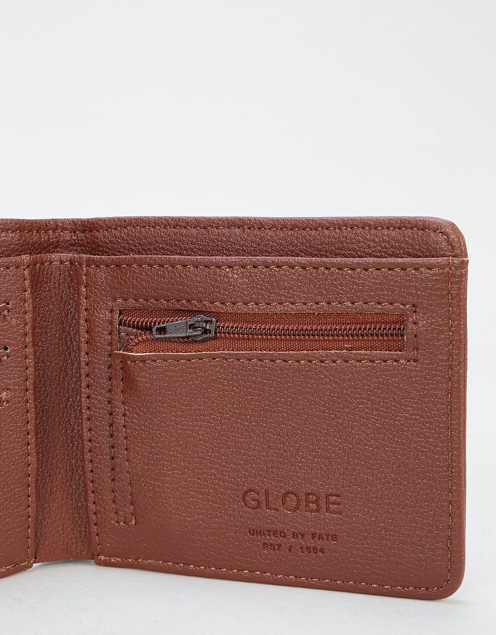Globe Corroded II Wallet - Brown