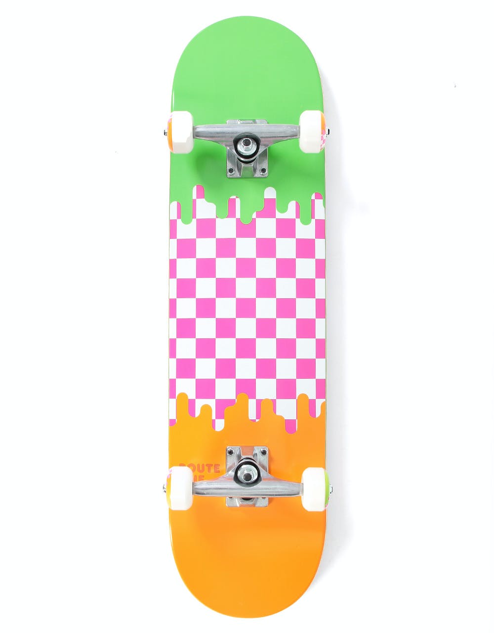 Route One Check Drip Complete Skateboard - 8"