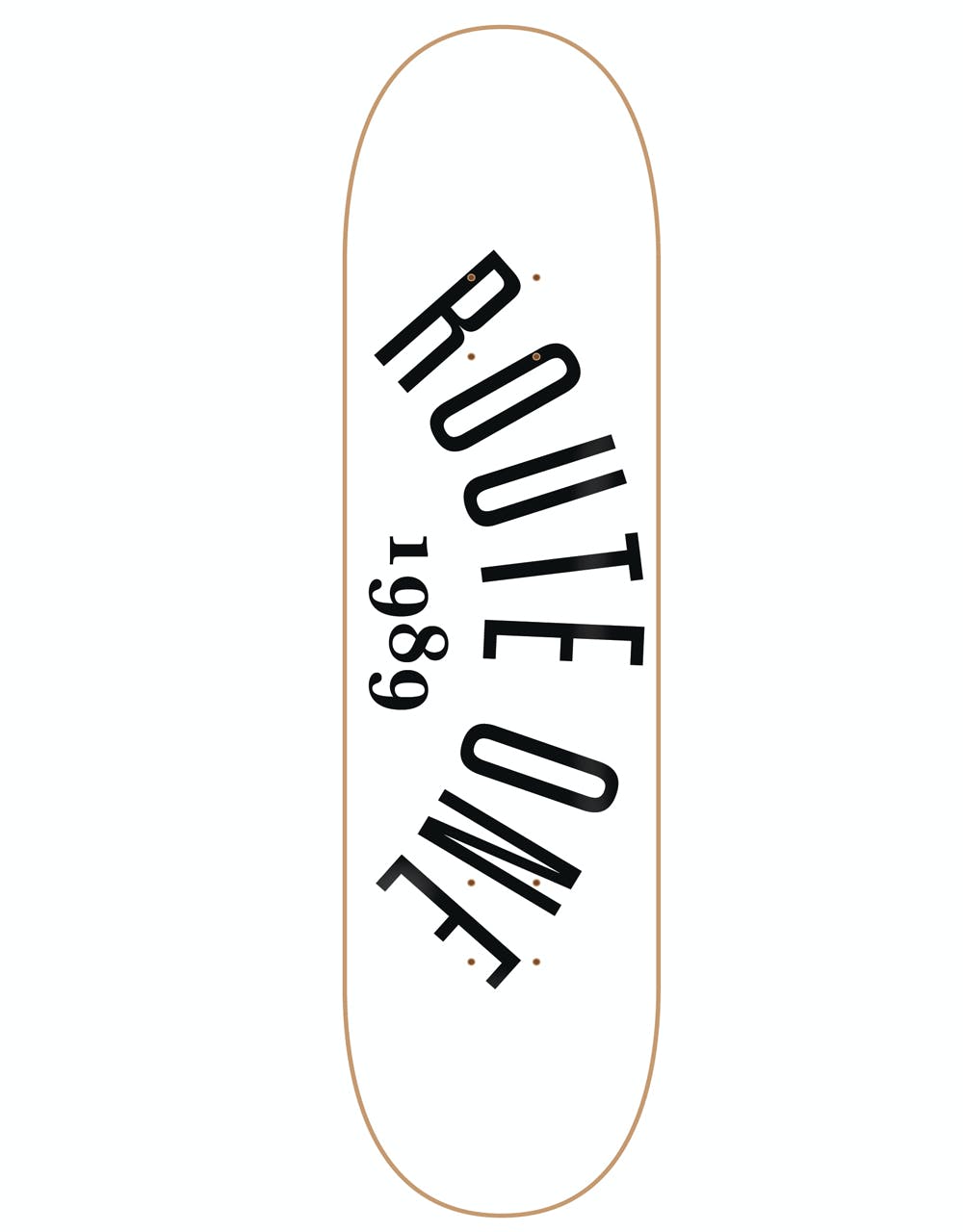 Route One Arch Logo 'X1 Shape' Skateboard Deck - 8.125"
