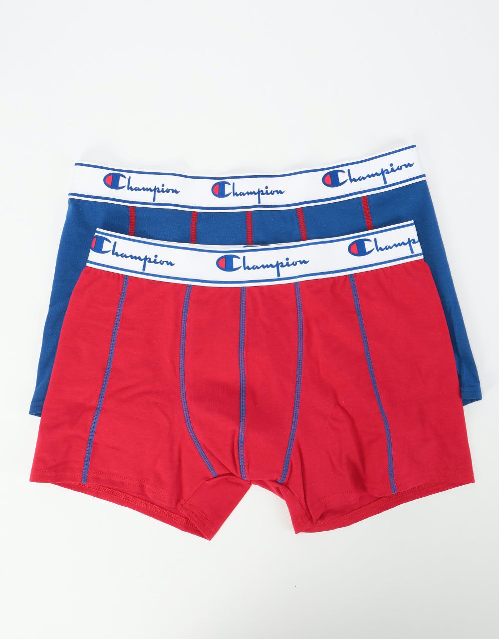 Champion Legacy Plain Boxer Shorts  2-Pack - Red/Royal Blue