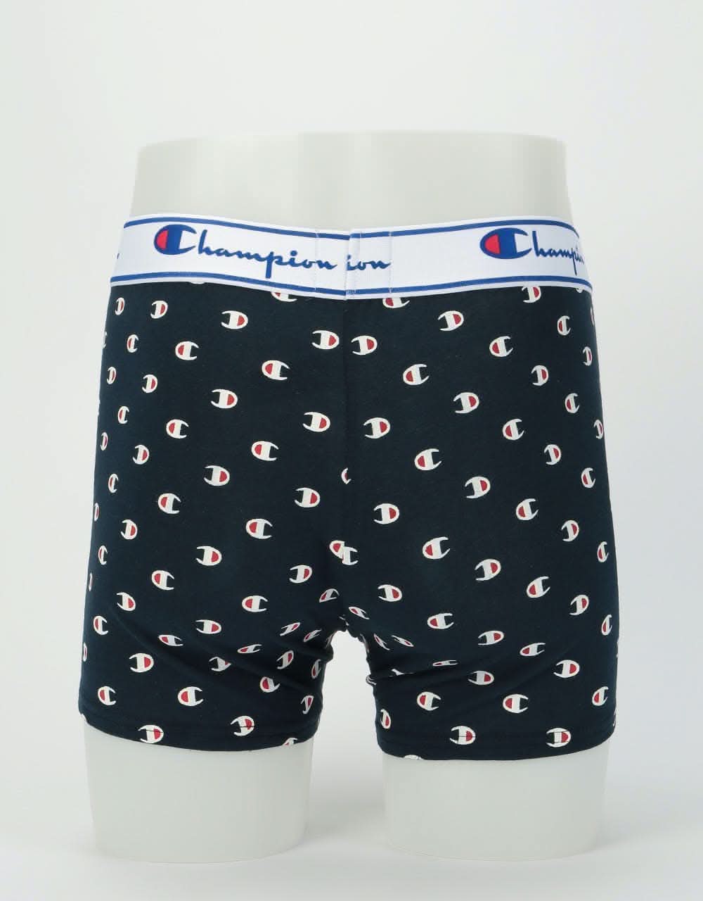Champion Legacy Print Mix Boxer Shorts 2-Pack - White Print/Royal Blue