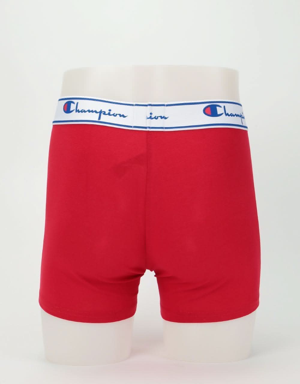 Champion Legacy Print Mix Boxer Shorts 2-Pack - White Print/Royal Blue