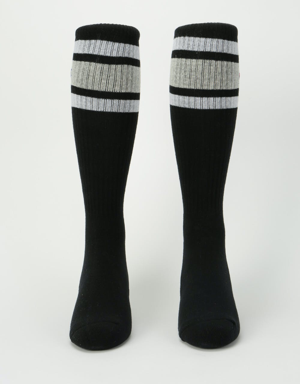 Champion Premium Crew Socks - Black/Light Grey/White
