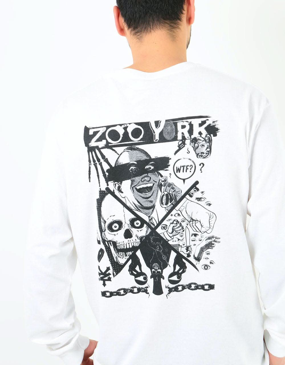 Zoo York WTF L/S T-Shirt - White