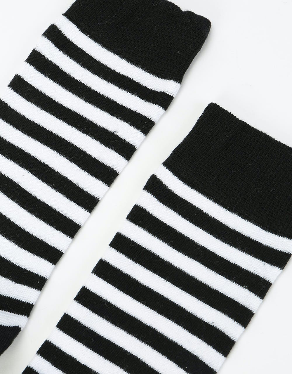 Route One Striped Socks - Black/White