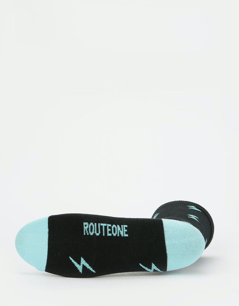 Route One Bolt Socks - Black