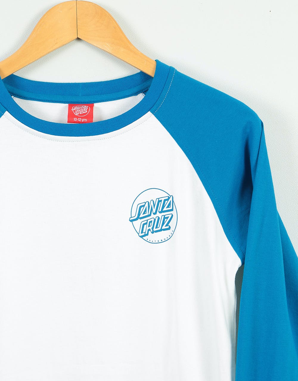 Santa Cruz Opus Dot Kids Baseball T-Shirt - Royal/White