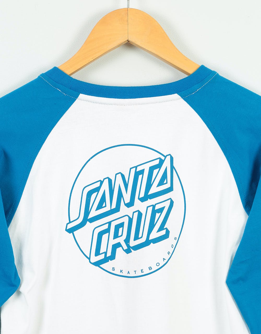 Santa Cruz Opus Dot Kids Baseball T-Shirt - Royal/White