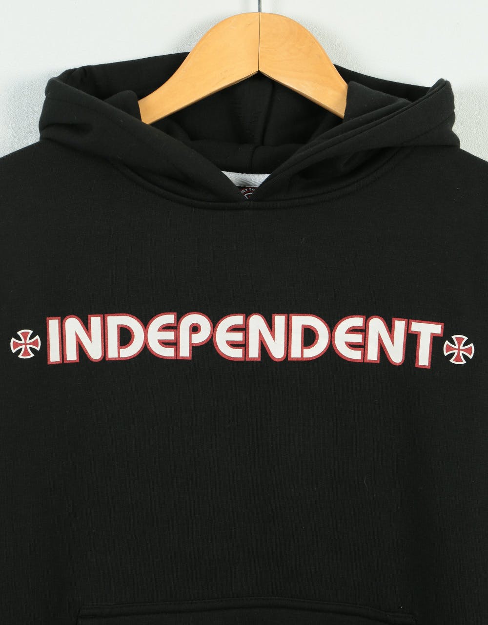 Independent Bar Cross Kids Pullover Hoodie - Black