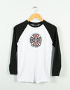 Independent Truck Co. Kids Baseball T-Shirt - Black/White