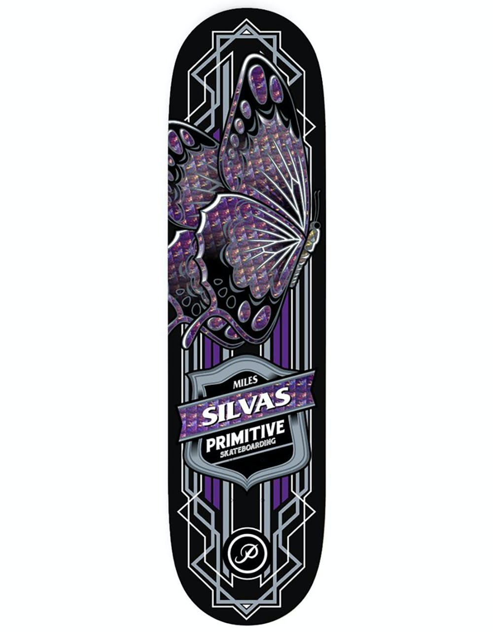 Primitive Silvas Butterfly Skateboard Deck - 8"