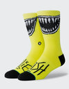Stance x Billie Eilish Grin Classic Pique Socks - Neon Yellow