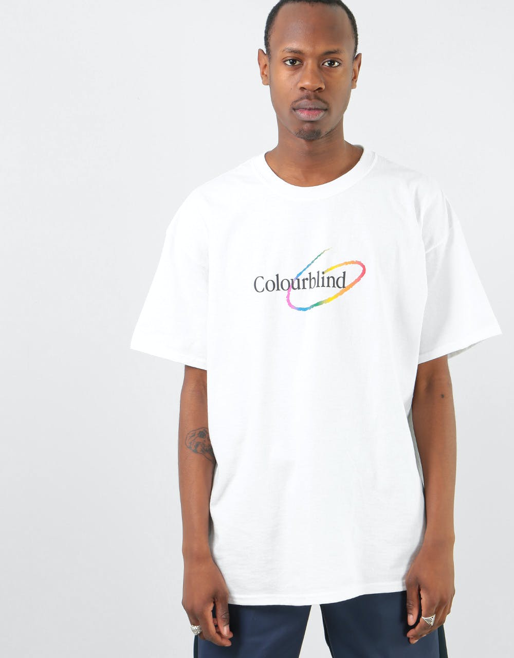 Colourblind Flourish T-Shirt - White