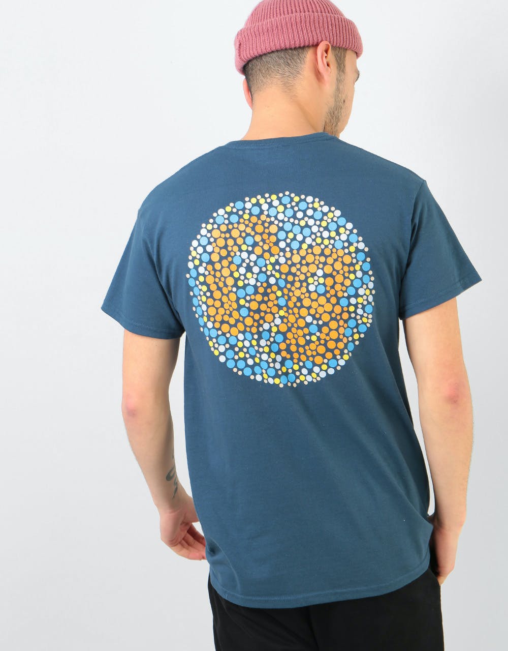 Colourblind Ishihara T-Shirt - Blue Dusk