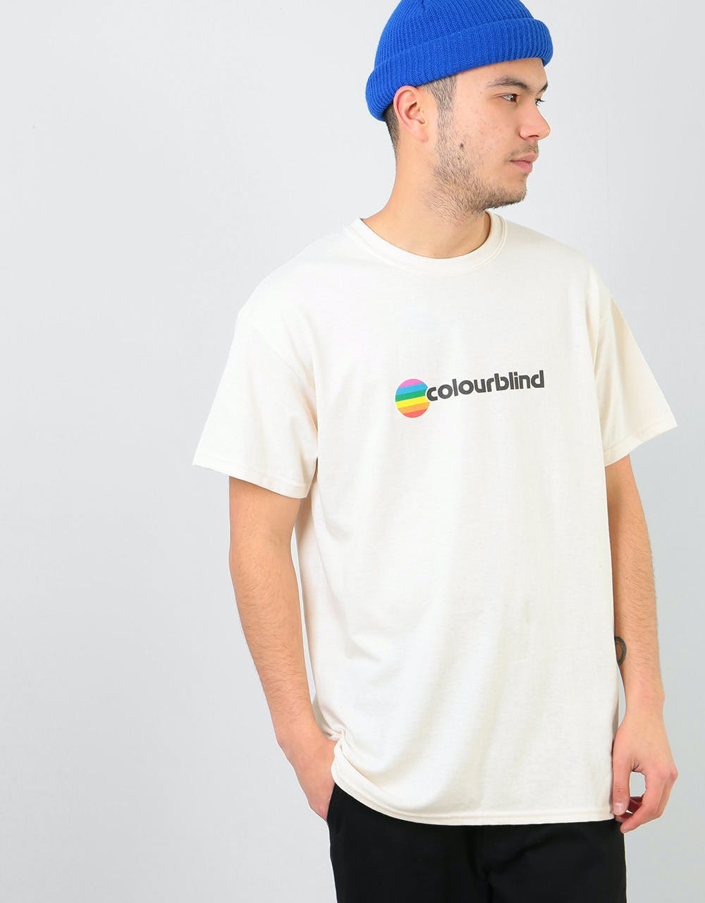 Colourblind Think Different T-Shirt - Natural