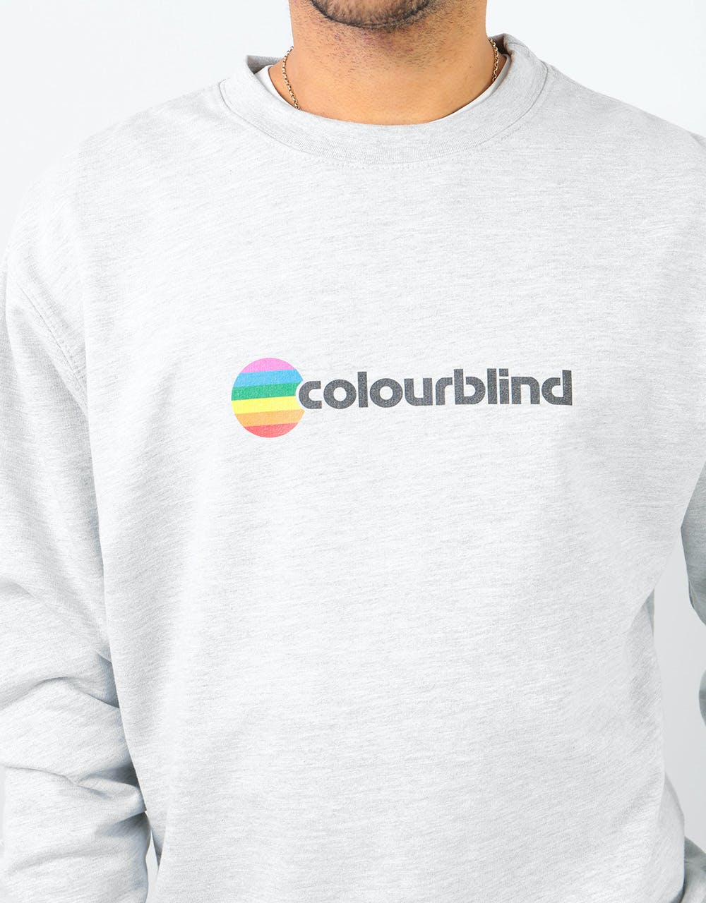 Colourblind Think Different Sweatshirt - Heather Grey