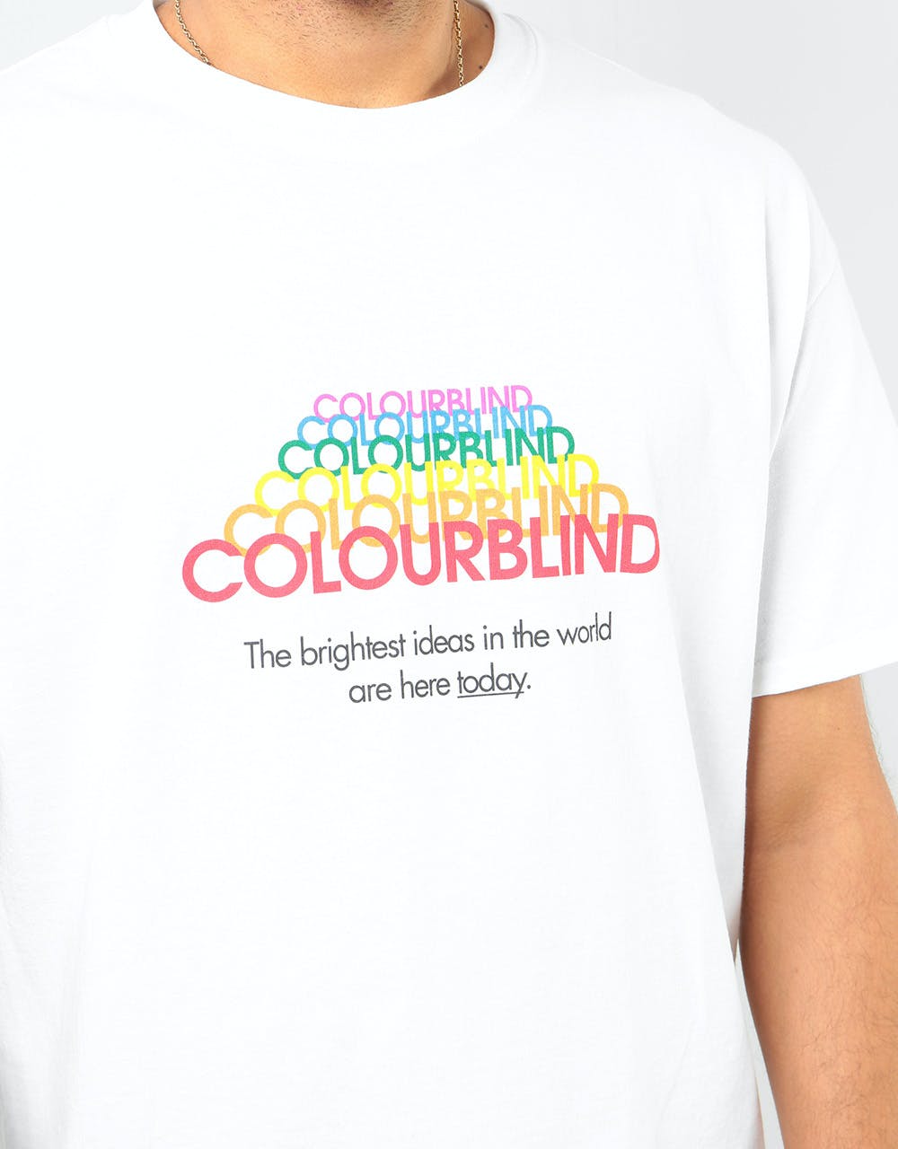 Colourblind Bright Ideas T-Shirt - White
