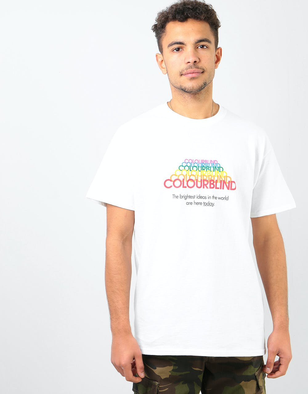 Colourblind Bright Ideas T-Shirt - White
