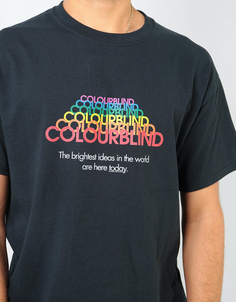 Colourblind Bright Ideas T-Shirt - Black