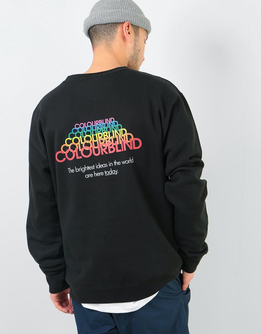 Colourblind Bright Ideas Sweatshirt - Black