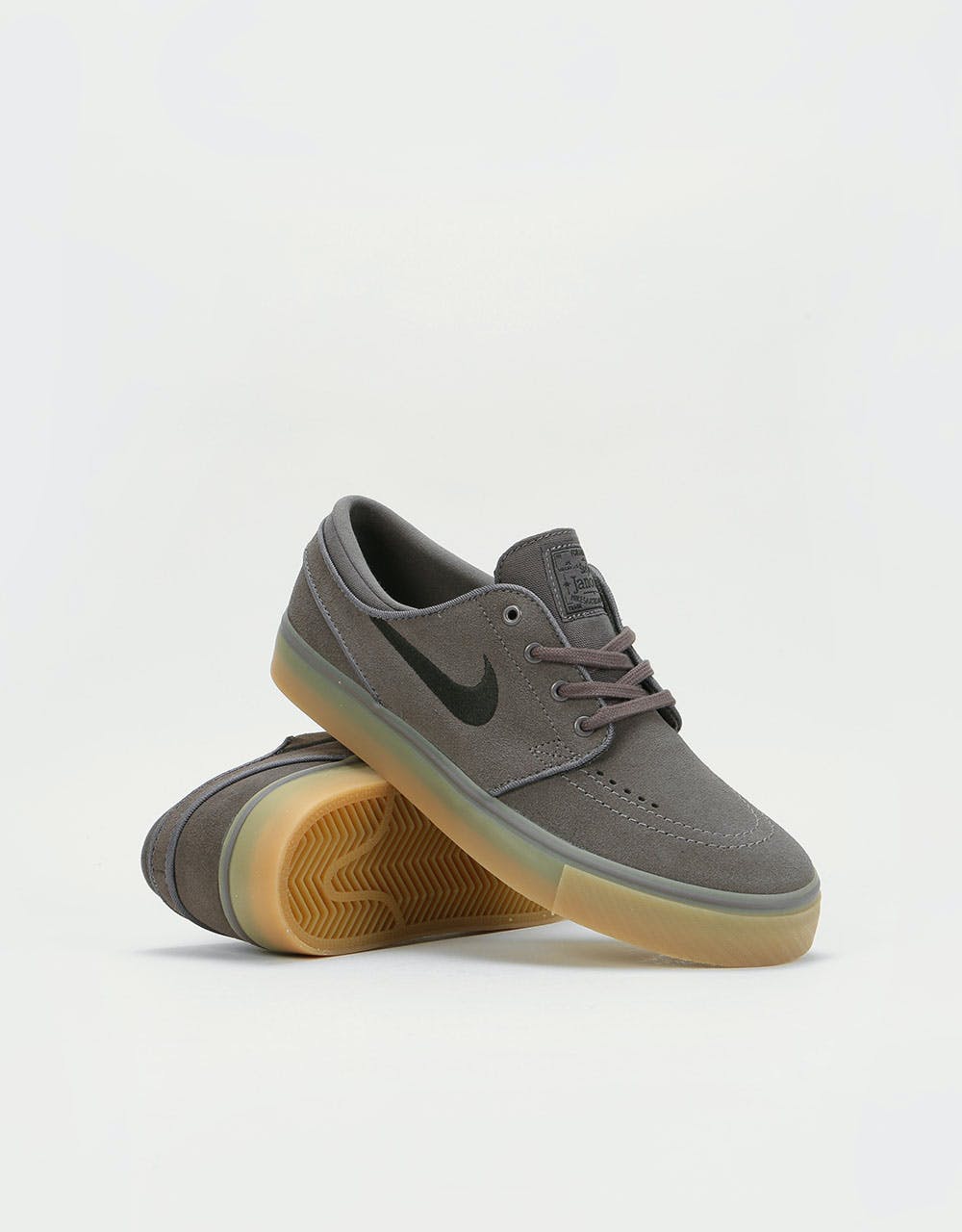 Nike SB Stefan Janoski Kids Skate Shoes - Thunder Grey/Black/Gum Light