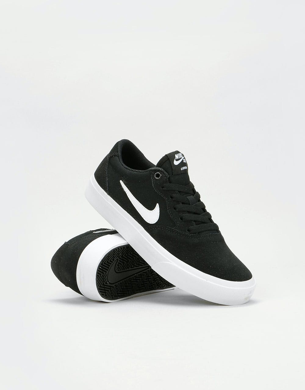 Nike SB Chron Kids Skate Shoes - Black/White