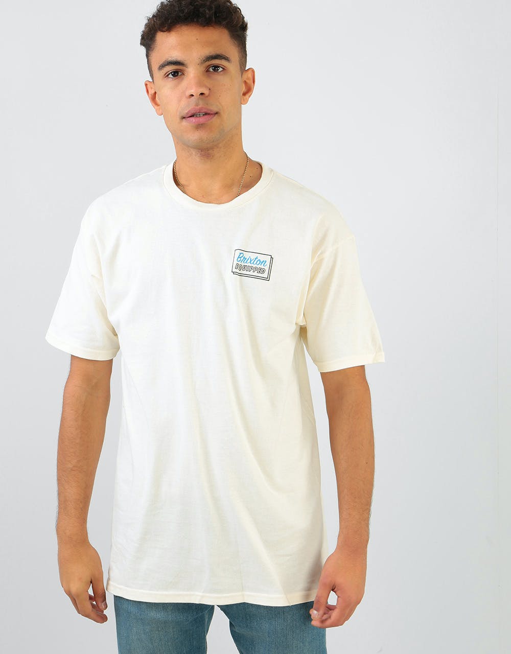 Brixton Equipped T-Shirt - Off White