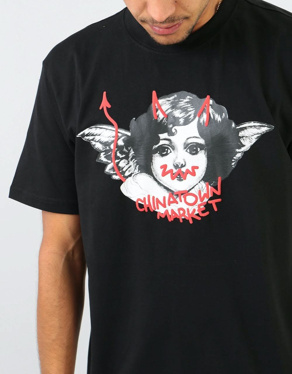 Chinatown Market Angel T-Shirt - Black