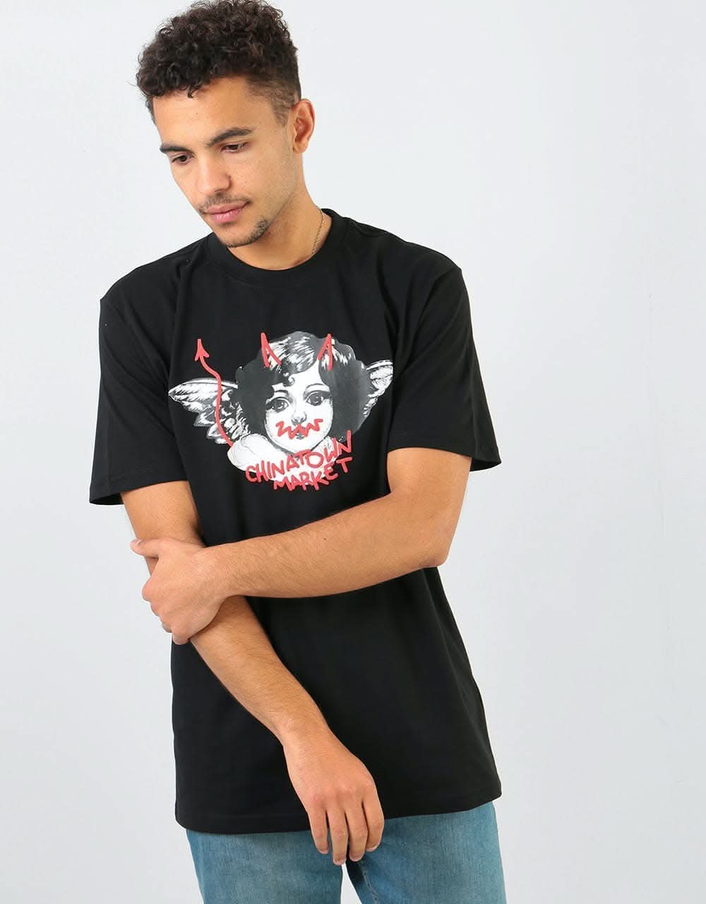 Chinatown Market Angel T-Shirt - Black