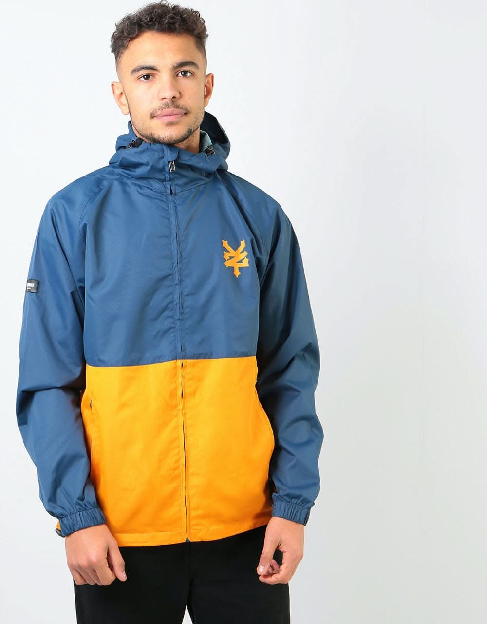 Zoo York Astoria Windbreaker Jacket - Orange/Navy