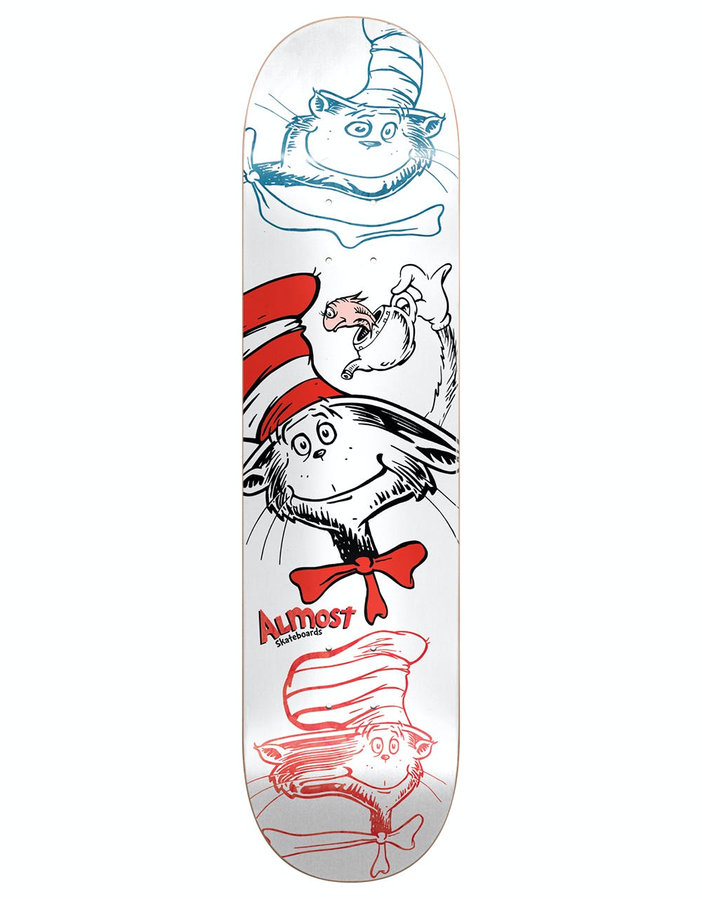 Almost x Dr. Seuss Yuri Cat N Fish R7 Skateboard Deck - 8"