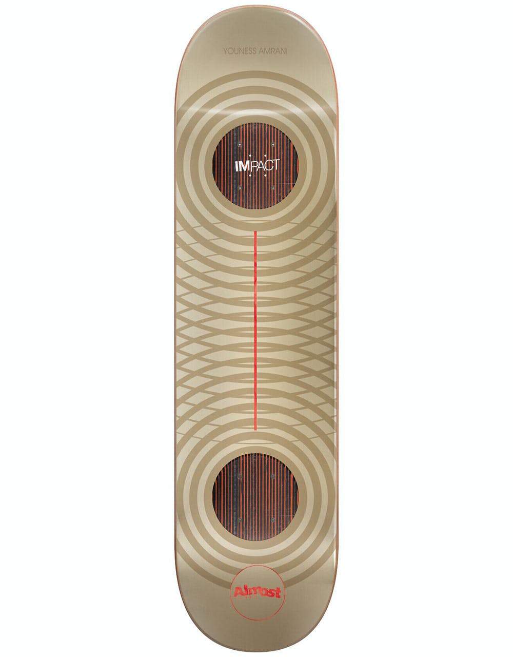 Almost Youness Metallic Rings Impact Support Skateboard Deck - 8.25"