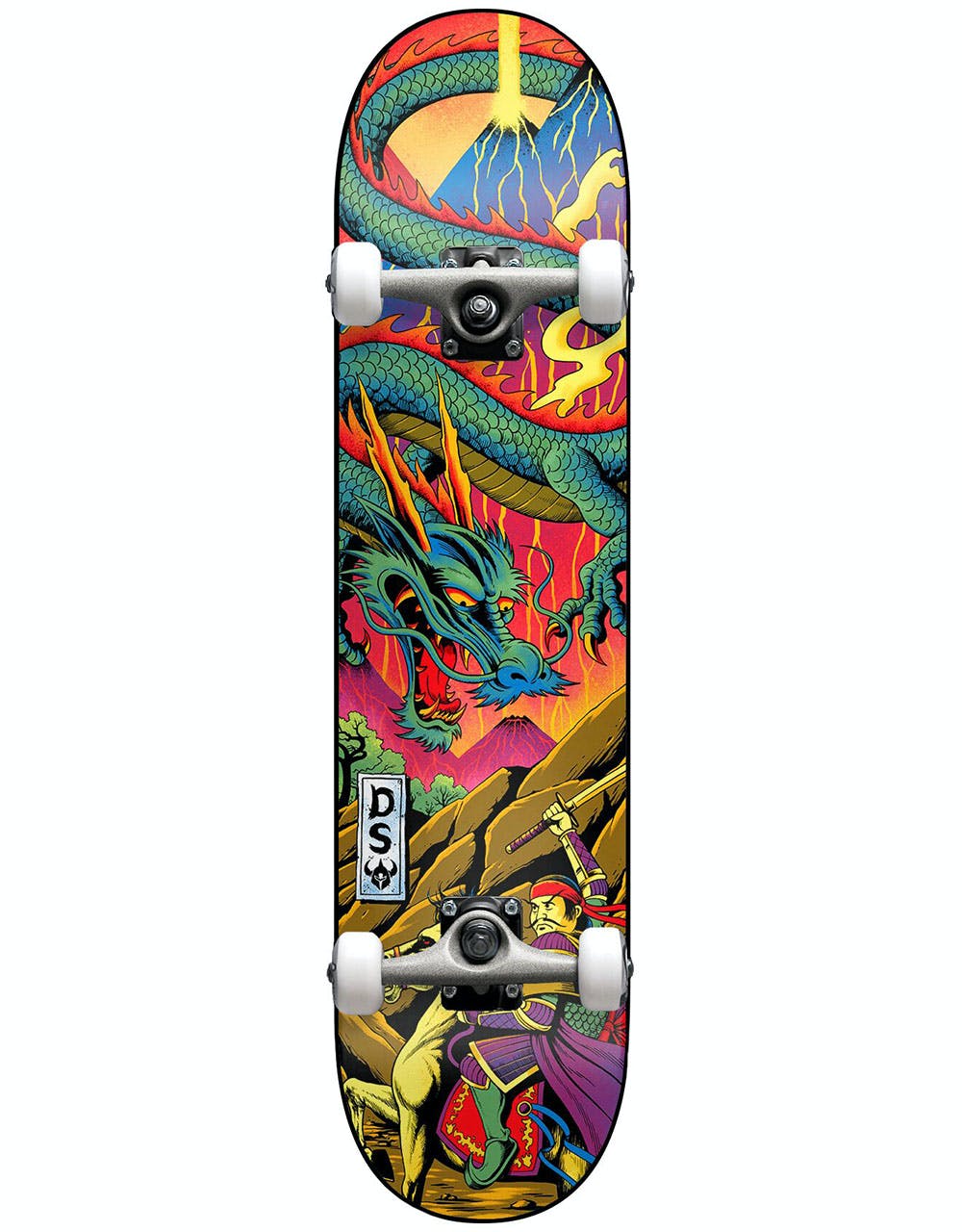 Darkstar Blacklight 'Soft Wheels' Mini Complete Skateboard - 7"
