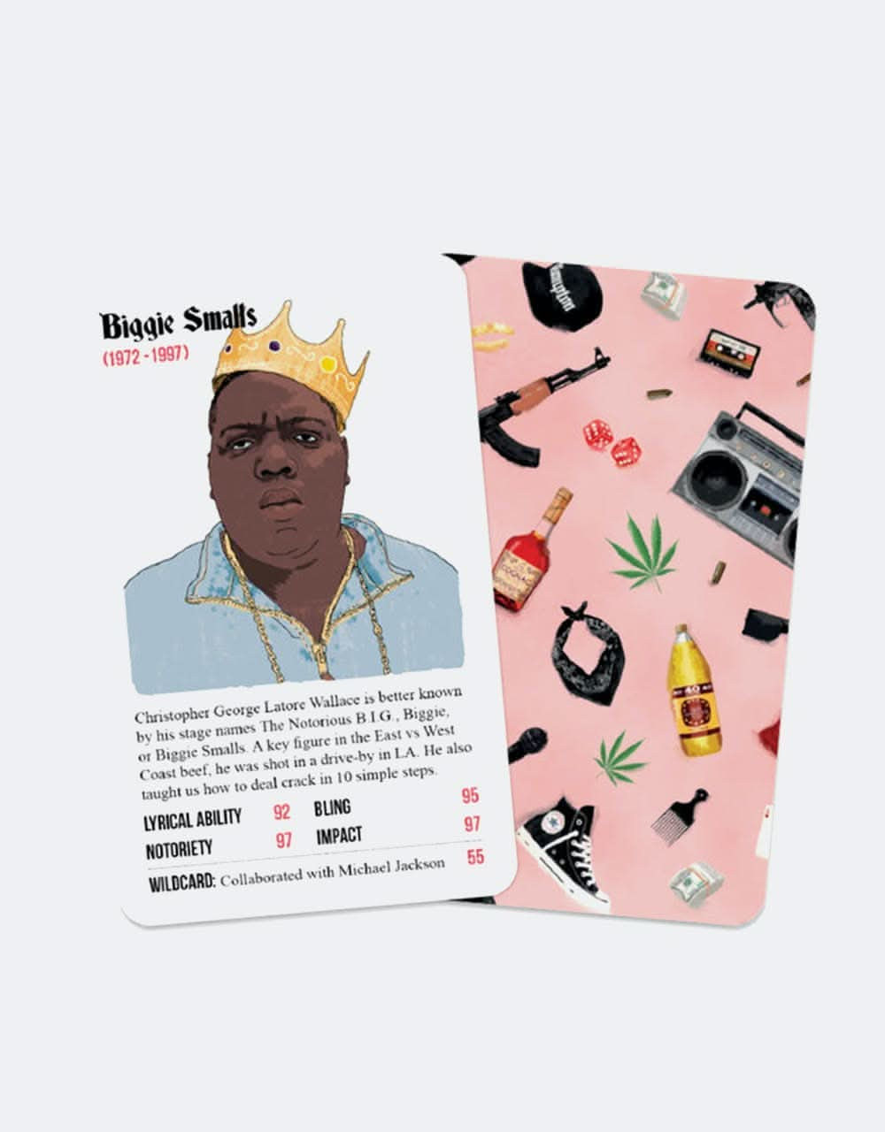 Rapper Stacks The Nineties Card Game