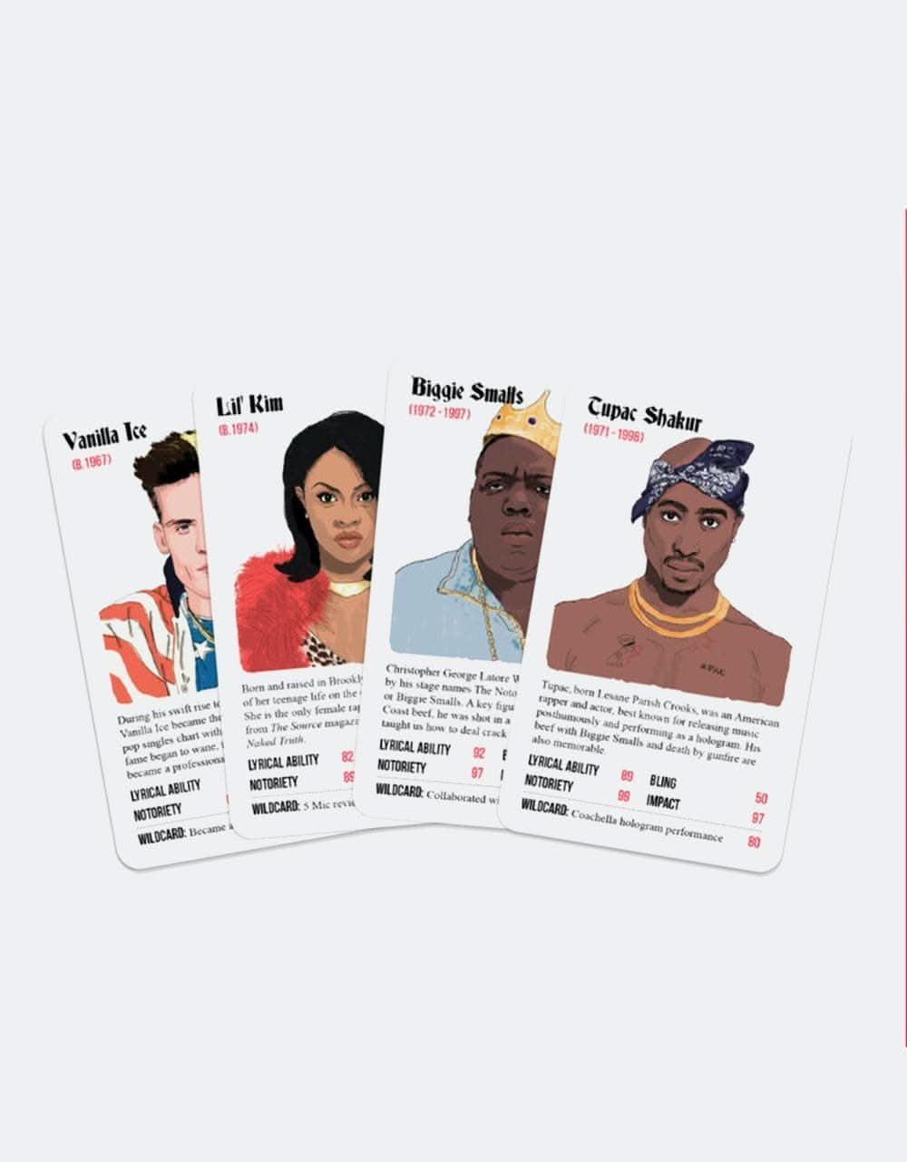 Rapper Stacks The Nineties Card Game