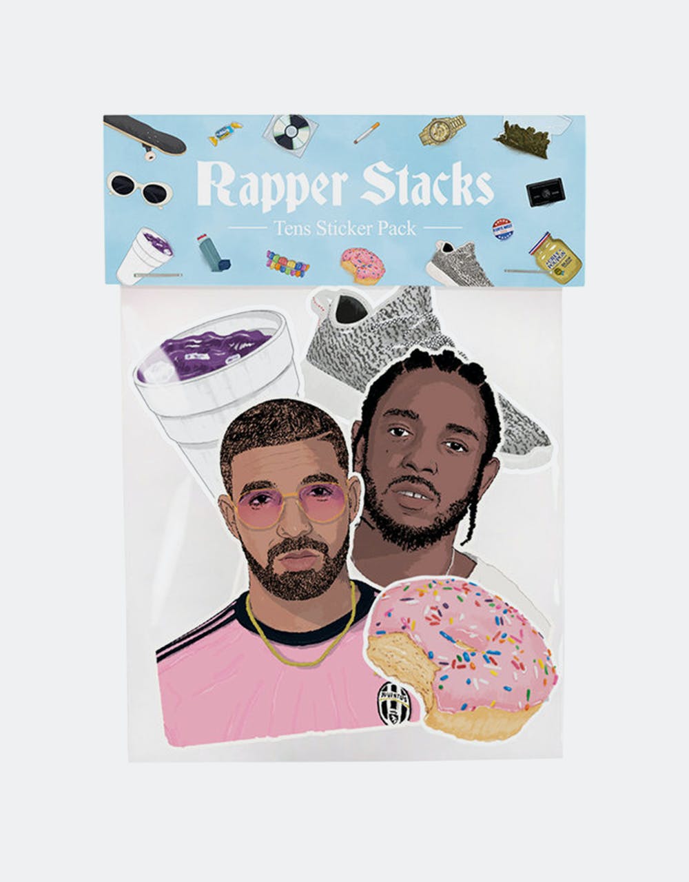 Rapper Stacks Tens Sticker Pack
