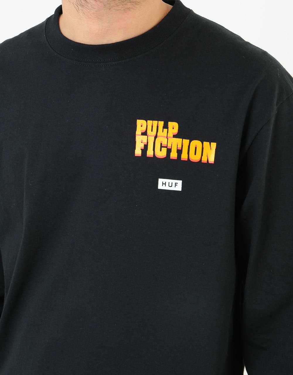 HUF x Pulp Fiction Bad Mother Fucker L/S T-Shirt - Black