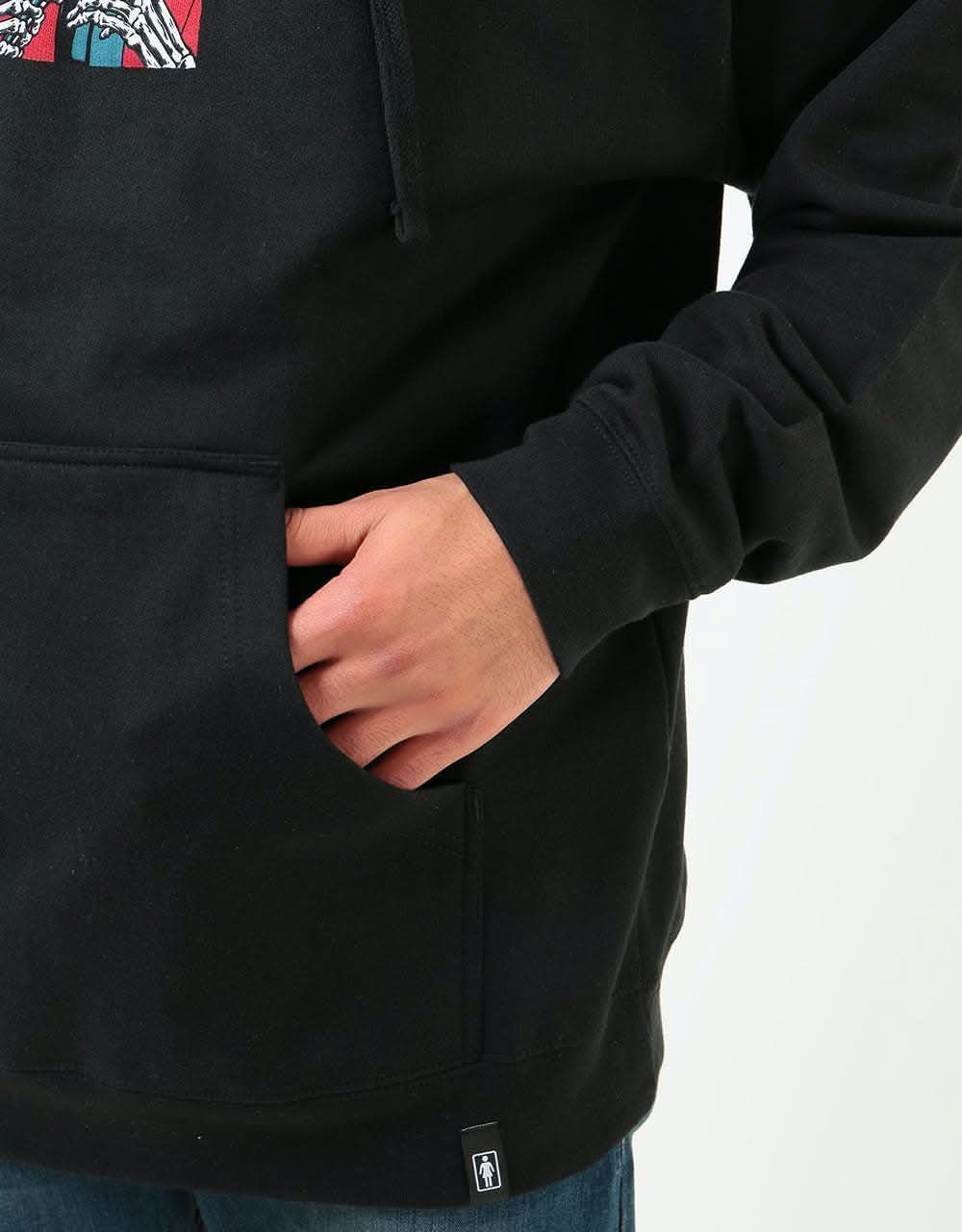 Girl x Sean Cliver Skull of Fame Pullover Hoodie - Black
