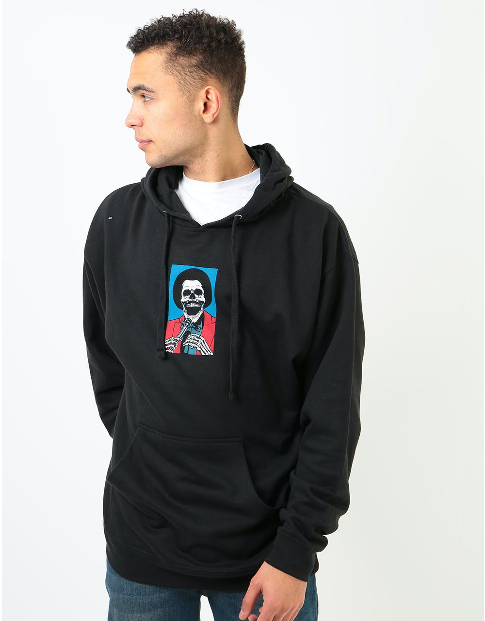 Girl x Sean Cliver Skull of Fame Pullover Hoodie - Black