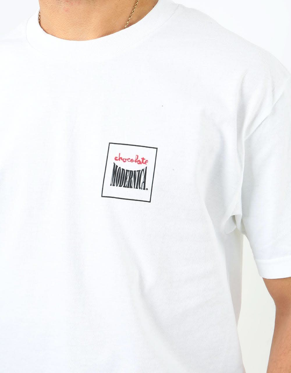 Chocolate x Evan Hecox Modernica T-Shirt - White