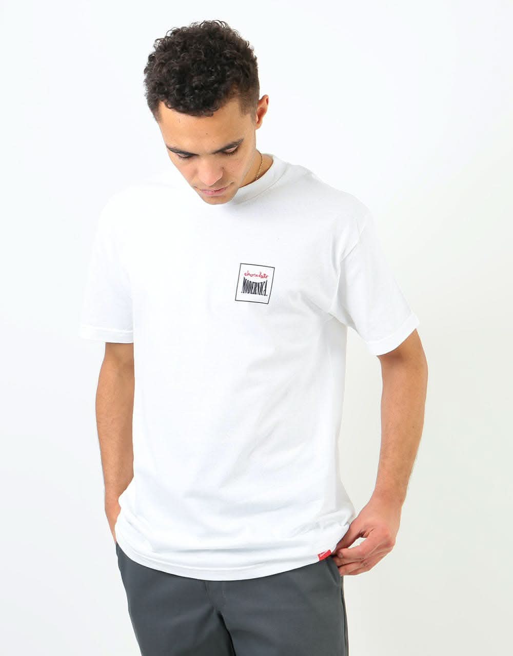 Chocolate x Evan Hecox Modernica T-Shirt - White