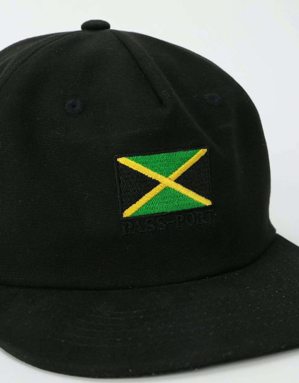 Pass Port Jamaica Strapback Cap - Black
