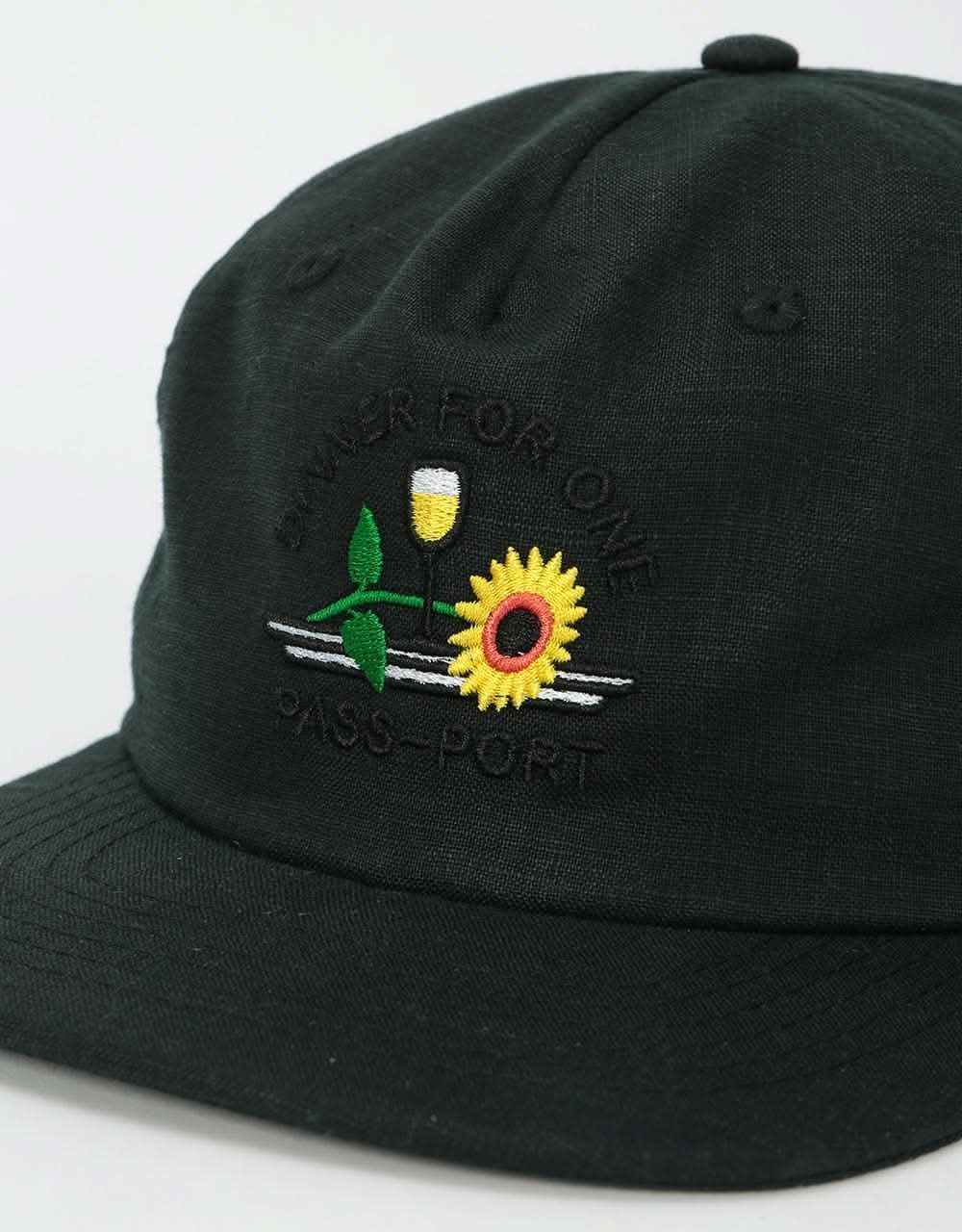 Pass Port Dinner For One Snapback Cap - Black