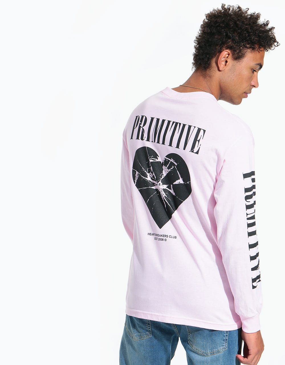 Primitive Shattered L/S T-Shirt - Pink